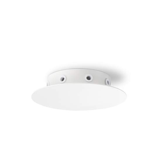 Rosone Multicavo Metallo Bianco Opaco 8 Fori 6255B