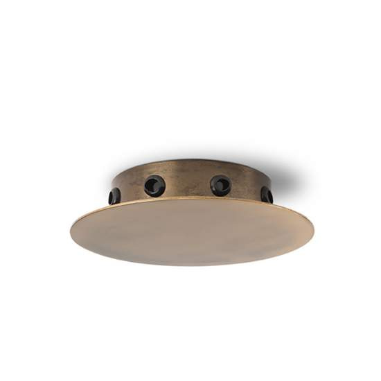 Rosone Multicavo Metallo Ottone Brunito 8 Fori 6255OB