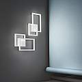 Applique In Alluminio Industrial Cross Bianco Led 6598BCT