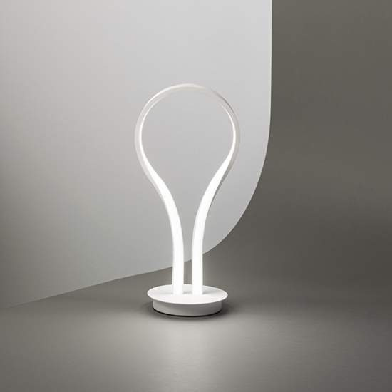 Lampada Da Scrivania Metallo Moderna Blossom Bianco Led 6616BLC