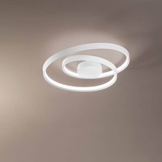 Plafoniera Moderna Ritmo Bianco Led 6617BLC