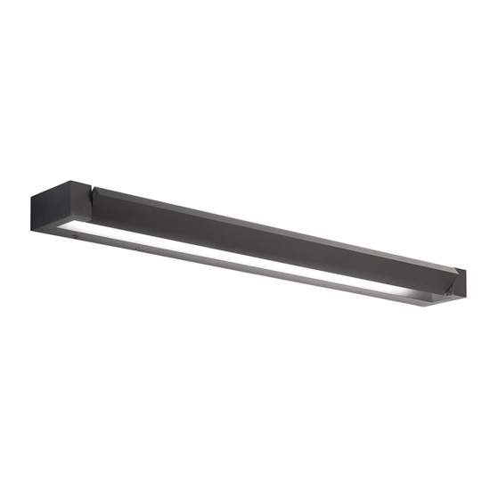Applique In Metallo Moderna Sway Nero Led Media 6632NCT