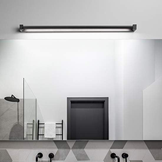 Applique In Metallo Moderna Sway Nero Led Grande 6634NCT