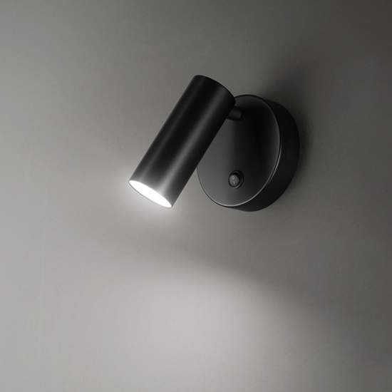 Faretto Singolo In Metallo Canor Nero Led 6640NLC