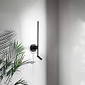 Applique In Metallo Moderna Ramon Nero Led 6654NLC