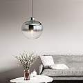 Lampadario Alluminio Contemporaneo Bowl Trasparente 1 Luce E27 6666SP