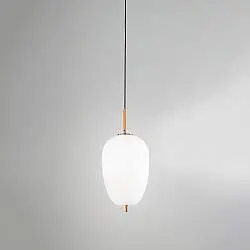 Lampadario In Metallo Contemporaneo Cirro Bianco Led Diffusore Allungato
