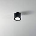 Plafoniera In Alluminio Moderna Geo Nero 1 Luce 6740N