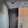 Plafoniera In Alluminio Moderna Geo Nero 1 Luce 6740N