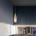 Lampadario In Metallo Contemporaneo Flut Oro 1 Luce E27 6768AM