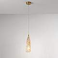 Lampadario In Metallo Contemporaneo Flut Oro 1 Luce E27 6768AM
