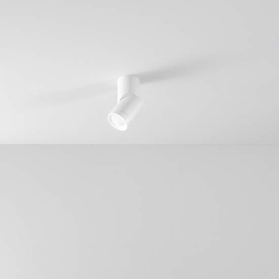 Faretto Cilindrico In Metallo Moderno Pipe Bianco Led 6811BLC