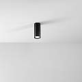 Faretto Cilindrico In Metallo Moderno Pipe Nero Led 6811NLC