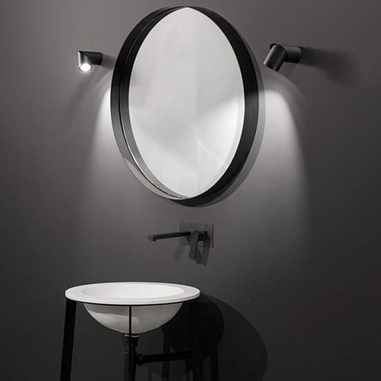 Faretto Cilindrico In Metallo Moderno Pipe Nero Led 6811NLC