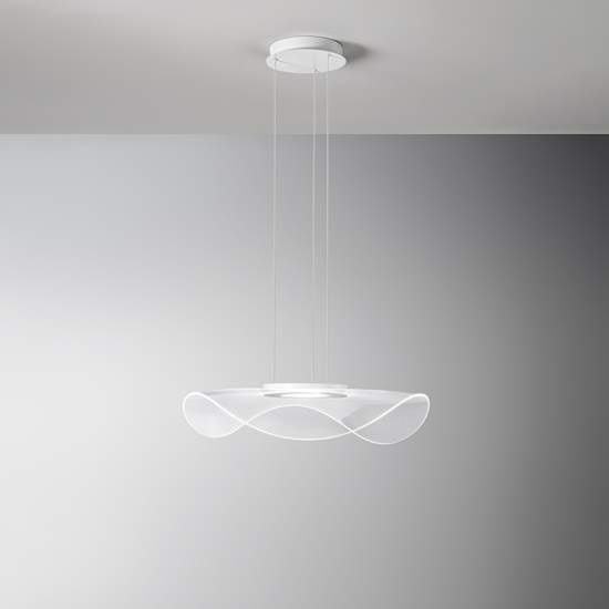 Sospensione In Metallo Moderna Medusa Bianco Led Grande 6867BLC