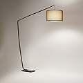 Piantana In Metallo Contemporanea Zoe Marrone 1 Luce E27 6876MM
