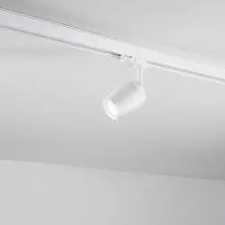 Set Illuminazione A Binario BRILONER - 6 Faretti GU10 Orientabili, Binario Totale 2,25 M, Bianco