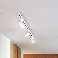 Faretto In Alluminio Tondo Per Sistema In Binario Bianco 1 Luce 6888B