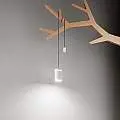 Kit Sospensione Da Esterno Ricaricabile Magnet Moderna Alluminio Bianco Led 6912B