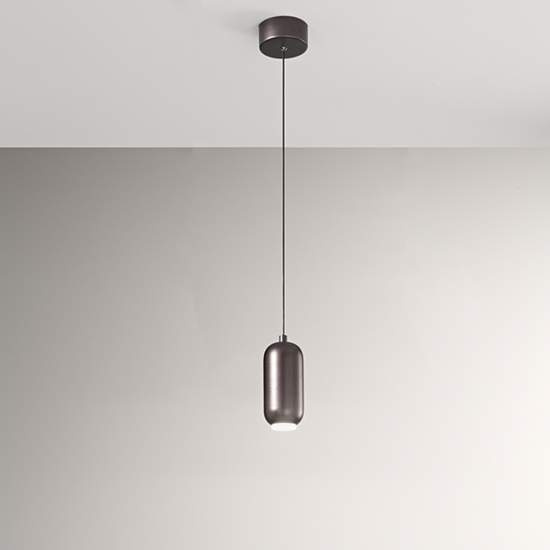 Lampadario In Metallo Contemporaneo Bullet Marrone Led 6924MMLC