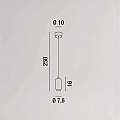 Lampadario In Metallo Contemporaneo Bullet Marrone Led 6924MMLC