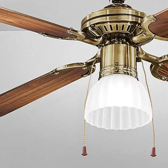 Lampadario Con Ventilatore Da Soffitto Moderno - 6 Velocità, Luci Dimmerabili, Telecomando, Motore Reversibile, Colore Oro, Per Soggiorno