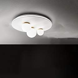 Plafoniera Contemporaneo Ball Bianco Led 3 Sfere Plafoniera Contemporaneo Ball Bianco Led 3 Sfere