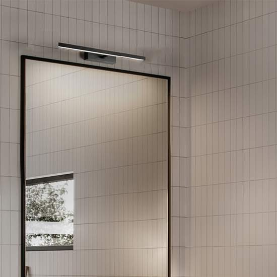 Applique In Metallo Moderna Riga Nero Led Piccola 8040NCT