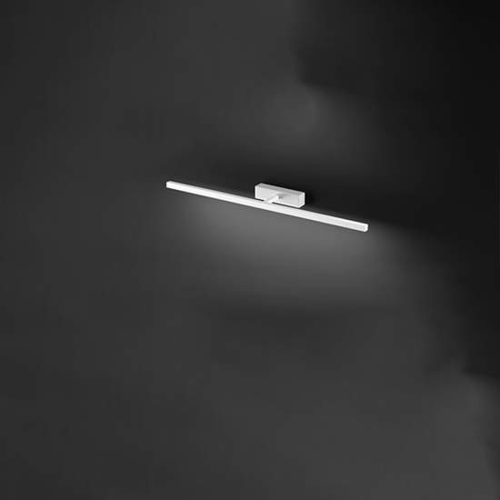 Applique In Metallo Moderna Riga Bianco Led Media 8042BCT