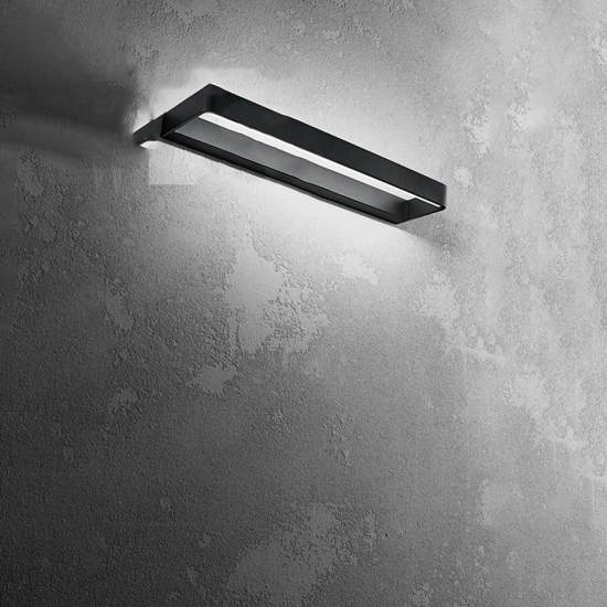 Applique Moderna Vega Nero Led Grande 8098NCT