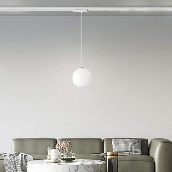 Sospensione Moderna Per Sistema In Binario Bianco Led Grande 8106BLC