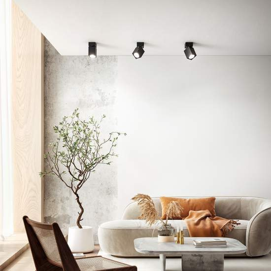 Spot Contemporaneo Connect Alluminio Nero 1 Luce Gu10 8168N