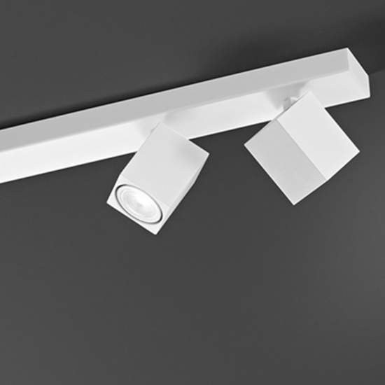 Spot Contemporaneo Oddy Alluminio Bianco 5 Luci Gu10 8173B