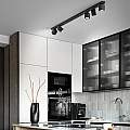 Spot Contemporaneo Oddy Alluminio Nero 5 Luci Gu10 8173N