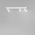 Spot Contemporaneo Oddy Alluminio Bianco 3 Luci Gu10 Ip20 8176B