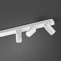 Spot Contemporaneo Oddy Alluminio Bianco 5 Luci Gu10 Ip20 8177B