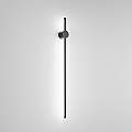 Applique Contemporanea Clock Alluminio Nero Led Integrato 20W 8186NLC