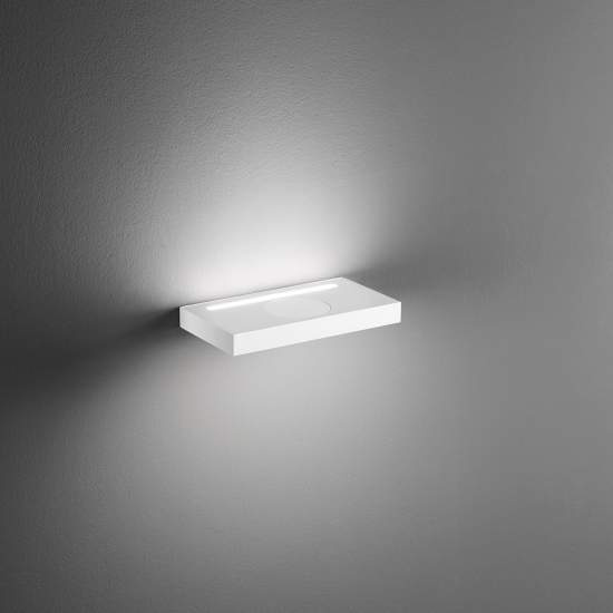 Applique Contemporanea Floor Alluminio Bianco Led Integrato 18W 8188BLC