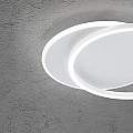 Plafoniera Contemporanea Orbit Alluminio Bianco Led Integrato 43W 8194BLC