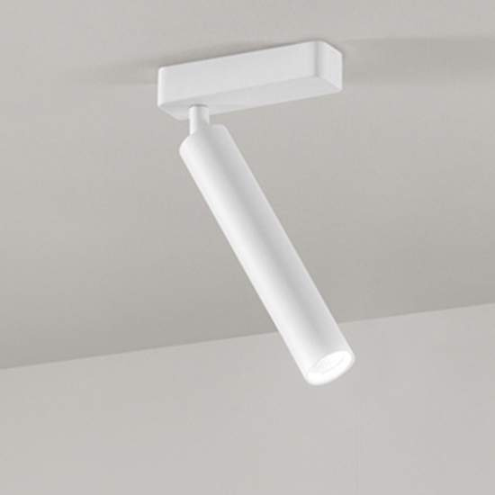Spot Contemporaneo Bambù Alluminio Bianco Led Integrato 10W 8242BLC