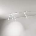 Spot Contemporaneo Bambù Alluminio Bianco 3 Led Integrato 10W 8244BLC
