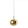 Vetro Borosilicato Contemporaneo Rain Oro Specchiato D22,5 Senza Rosone 8248OR