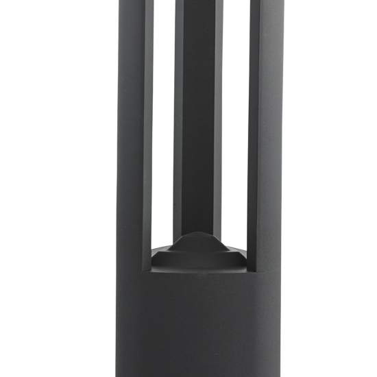 Paletto Da Esterno Moderno Michigan Alluminio Grigio Policarbonato Led 7W 4000K 1005-500GY