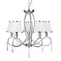 Lampadario Contemporaneo Semplicità Acciaio Cromo Vetro 5 Luci E14 1035-5CC