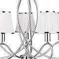 Lampadario Contemporaneo Semplicità Acciaio Cromo Vetro 5 Luci E14 1035-5CC