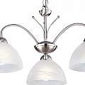 Lampadario Contemporaneo Milanese Acciaio Argento 3 Luci E14 1133-3SS