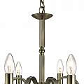 Lampadario Contemporaneo Richmond Acciaio Ottone 8 Luci E14 1508-8AB