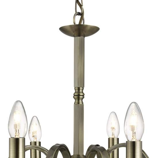 Lampadario Contemporaneo Richmond Acciaio Ottone 8 Luci E14 1508-8AB