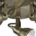Plafoniera Tonda Contemporanea Focus Spotlight Acciaio Adjustable 3 Luci Gu10 | SearchLight