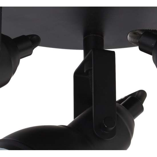 Plafoniera Tonda Contemporanea Focus Spotlight Acciaio Bianco Nero 3 Luci Gu10 | Plafoniere - Lampade da soffitto | Luce Art Shop Plafoniera Tonda Contemporanea Focus Spotlight Acciaio Bianco Nero 3 Luci Gu10 | SearchLight
